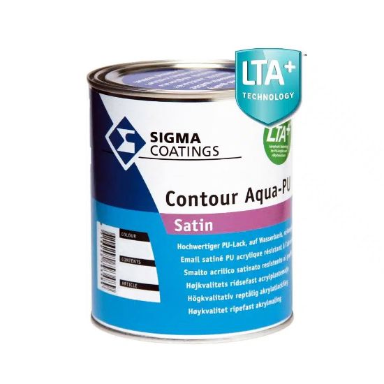 Immagine di SMALTO ALL ACQUA CONTOUR AQ-PU SAT 0,462 LT BASE ZN PPG SIGMA