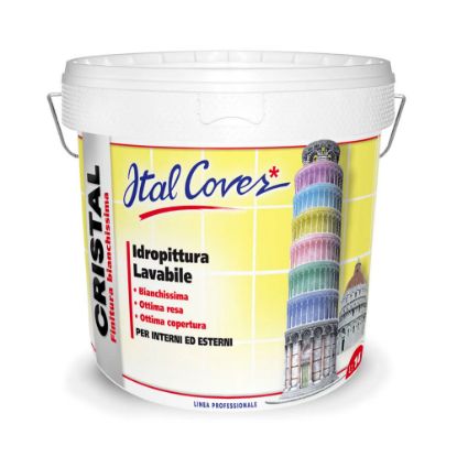 Immagine di LAVABILE BIANCO CRISTAL 4 LT ITAL COVER