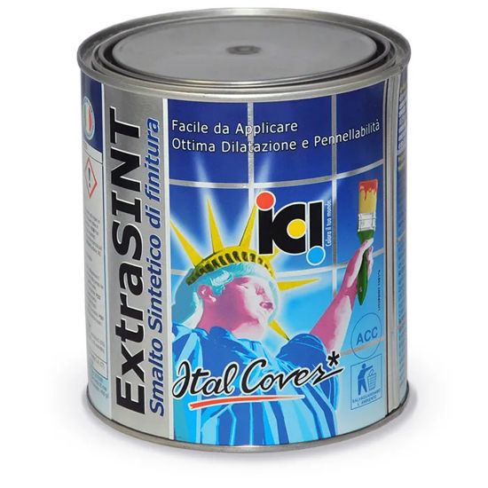 Immagine di SMALTO SINTETICO LUCIDO EXTRASINT ANTRACITE 0,750 LT ITALCOVER