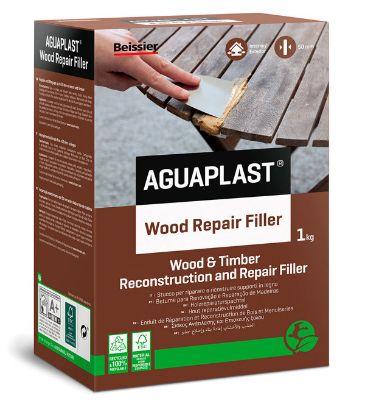 Immagine di STUCCO IN POLVERE RIPARA LEGNO FIBRATO 1 KG AGUAPLAST