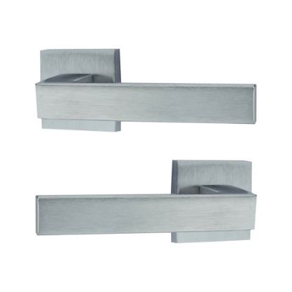 Immagine di MANIGLIA ELLE QUADRA CROMO/SATINATA