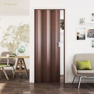 Immagine di PORTA LUCIANA SOFFIETTO PVC NOCE MANSONIA CM 88,5X214