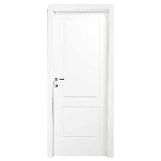 Immagine di PORTA DISEGNO BATTENTE LACCATA COLORE BIANCO MOD.C MISURA 80X210X10/12 CM REVERSIBILE (SENZA MANIGLIA)