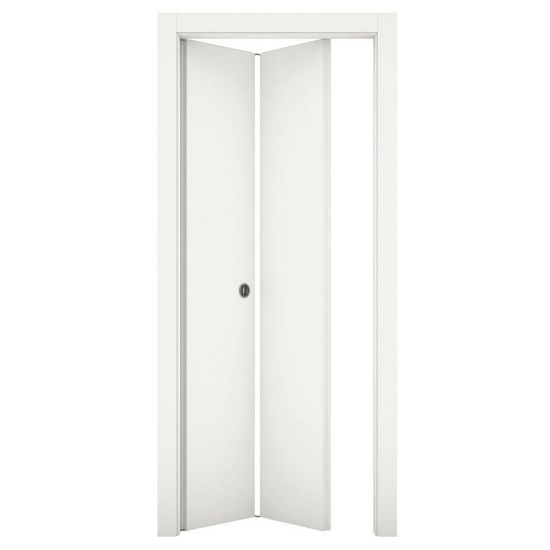 Immagine di PORTA OLTRE A LIBRO QUATER FRASSINO BIANCO MISURA 80X210X10/12 CM REVERSIBILE