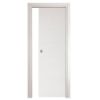 Immagine di PORTA OLTRE SCORREVOLE FRASSINO BIANCO MISURA 70x210x10/12 CM REVERSIBILE
