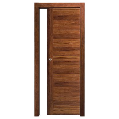 Immagine di PORTA EASY SCORREVOLE INTERNO NOCE CELLINI MISURA 210X70X10/12 CM REVERSIBILE