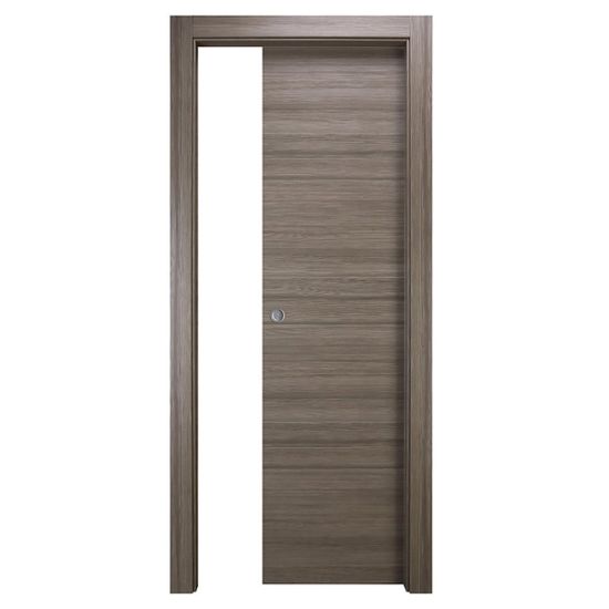 Immagine di PORTA EASY SCORREVOLE INTERNO CENERE MISURA 90x210x10/12 CM REVERSIBILE