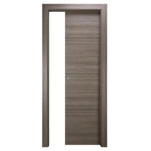 Immagine di PORTA EASY SCORREVOLE INTERNO CENERE MISURA 210X60X10/12 CM REVERSIBILE