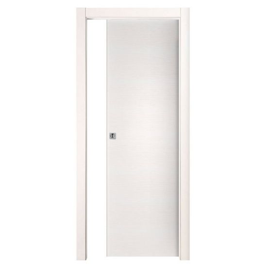 Immagine di PORTA EASY SCORREVOLE INTERNO BIANCO GRAFFIATO MISURA 60x210x10/12 CM REVERSIBILE