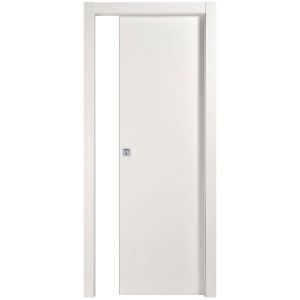 Immagine di PORTA TUA BIANCO SCORREVOLE INTERNO MISURA 80x210x10/12 CM REVERSIBILE