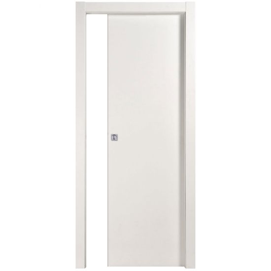 Immagine di PORTA TUA BIANCO SCORREVOLE INTERNO MISURA 60x210x10/12 CM REVERSIBILE