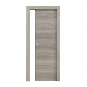 Immagine di PORTA MICROTEC ROVERE GRIGIO SCORREVOLE INTERNO MISURA 210X90X10/12 CM REVERSIBILE