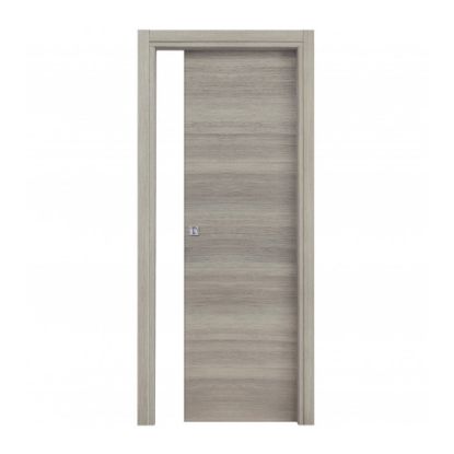 Immagine di PORTA MICROTEC ROVERE GRIGIO SCORREVOLE INTERNO MISURA 210X60X10/12 CM REVERSIBILE