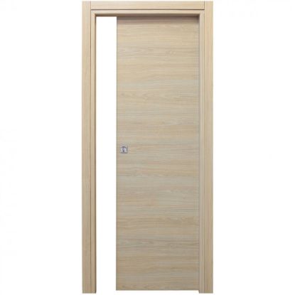 Immagine di PORTA MICROTEC ROVERE SBIANCATO SCORREVOLE INTERNO MISURA 210X90X10/12 CM REVERSIBILE