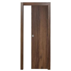Immagine di PORTA MICROTEC NOCE QUERCIA SCORREVOLE INTERNO MISURA 210X80X10/12 CM REVERSIBILE