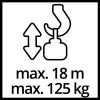 Immagine di ELEVATORE ELETTRICO EINHELL TC-EH 250-18 FUNE 18 MT FORNITO SENZA SOSTEGNO A BANDIERA