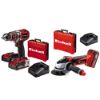 Immagine di KIT PROMO TE-CD 18/50 LI-I BL SMERIGLIATRICE AXXIO 2 BATTERIE 18V 2AH CON CARICABATTERIE EINHELL