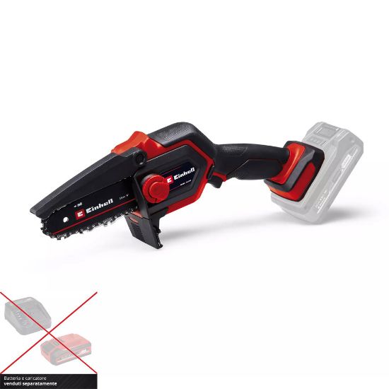 Immagine di CORPO MACCHINA A BATTERIA SEGA A CATENA DA POTATURA GE-PS 18/15 LI BL-SOLO 18V BARRA 15,8 CM EINHELL