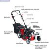 Immagine di TAGLIAERBA A SCOPPIO PIVOT 53 SH LARGHEZZA TAGLIO 52 CM MOTORE HONDA GVCX200 201 CC CON RUOTE PIVOTTANTI TRAZIONATO MARINA SYSTEM