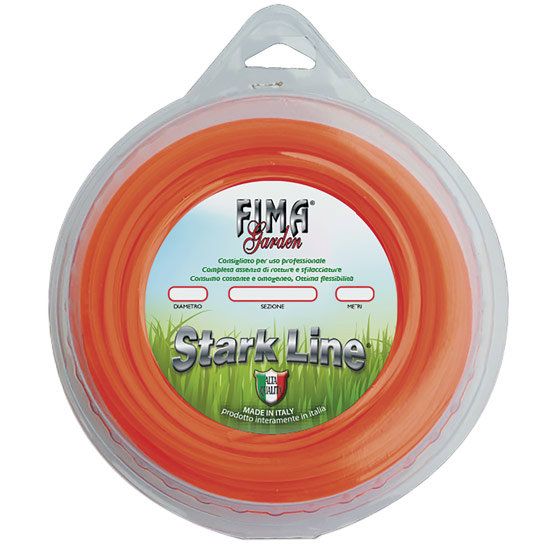 Immagine di FILO NYLON PER DECESPUGLIATORE DIAMETRO 3X3 MM MT 45 CON BLISTER GRANDE