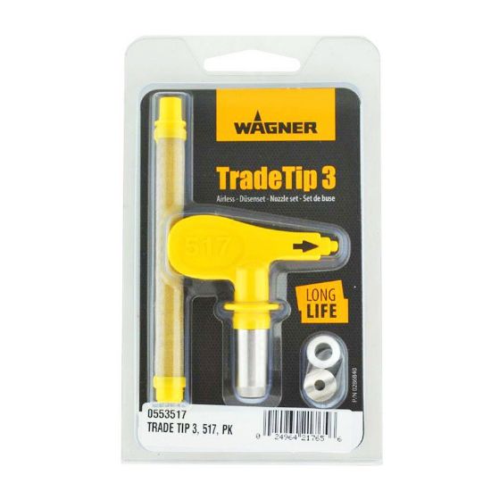 Immagine di UGELLO AIRLESS 417 GIALLO (4 LARGHEZZA GETTOMM 190/0,017 FORO UGELLO) WAGNER