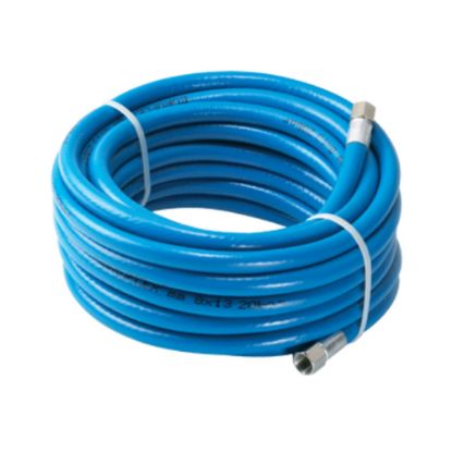 Immagine di TUBO GOMMA IN PVC Ø 10x15 LUNGHEZZA 10 MT CON ATTACCO FILETTATO 3/8 F/F
