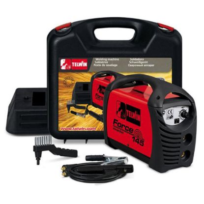 Immagine di SALDATRICE FORCE 145 INVERTER CON ACCESSORI E VALIGIA TELWIN