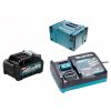 Immagine di SMERIGLIATRICE BRUSHLESS GA023GM201 125 MM CON 2 BATTERIE 40V 4AH CON AFT BRAKE E SISTEMA AWS MAKITA