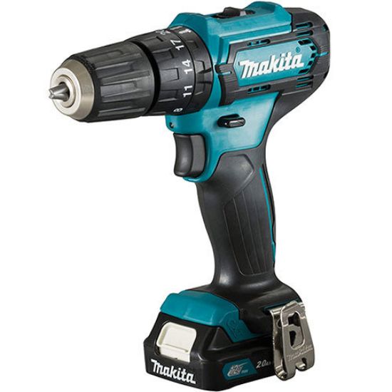 Immagine di TRAPANO AVVITATORE A PERCUSSIONE HP333DSAX1 CON 2 BATTERIE 12V 2AH E CASSETTA CON 74 ACCESSORI MAKITA