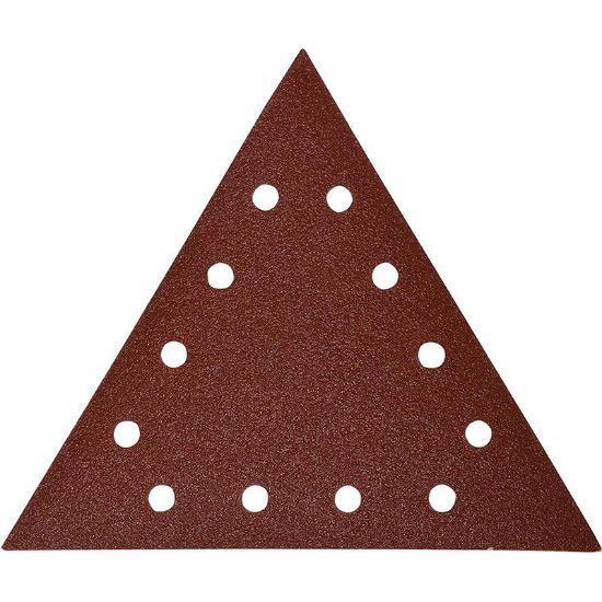 Immagine di CARTA ABRASIVA TRIANGOLARE GRANA 60 CONFEZIONE 25 PZ PER MACCHINE FLEX