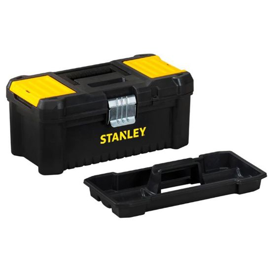 Immagine di CASSETTA ESSENTIAL 16' PLASTICA CON CERNIERE IN METALLO STANLEY