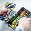 Immagine di CASSETTA ESSENTIAL 16' PLASTICA CON CERNIERE IN METALLO STANLEY