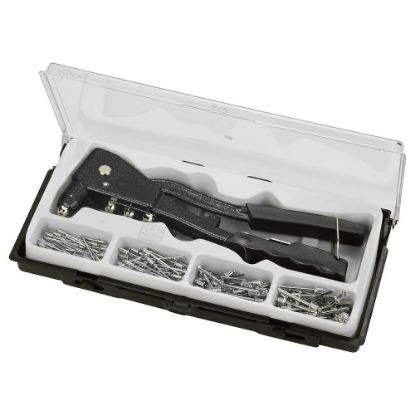Immagine di RIVETTATRICE MANUALE IN CASSETTA CON 100 RIVETTI INCLUSI EINHELL