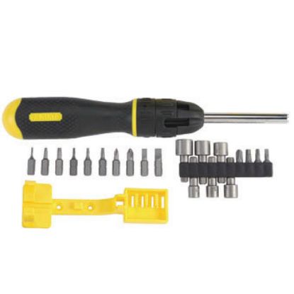 Immagine di SET GIRAVITE PORTAINSERTO MAGNETICO A CRICCHETTO 10 PZ STANLEY