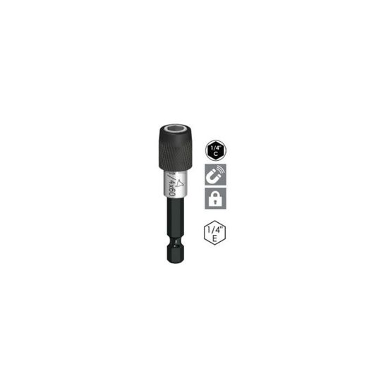 Immagine di PORTAINSERTO PROFESSIONALE MAGNETICO SGANCIO VELOCE ATTACCO 1/4"F BLISTER 1 PZ EINHELL