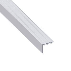 Immagine di PROFILO PROTEZIONE AUTOADESIVO 25 MM x 18 MM ALLUMINIO ARGENTO 1 MT