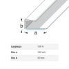Immagine di PROFILO PROTEZIONE BORDI AUTOADESIVO 15 MM x 9 MM ALLUMINIO ARGENTO LUNGHEZZA 1 MT