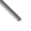 Immagine di PROFILO DI GUIDA DOPPIA U 10 MM x 6 MM SPESSORE 1,3 MM ALLUMINIO ARGENTO LUNGHEZZA 1 MT