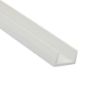 Immagine di PROFILO AD U 10 MM X21 MM SPESSORE 1 MM PVC BIANCO LUNGHEZZA 1 MT