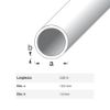 Immagine di TUBO TONDO DIAMETRO 12 MM SPESSORE 1 MM ALLUMINIO ARGENTO LUNGHEZZA 2 MT