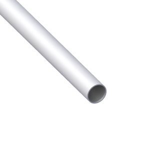 Immagine di TUBO TONDO DIAMETRO 8 MM SPESSORE 1 MM ALLUMINIO ARGENTO LUNGHEZZA 2 MT