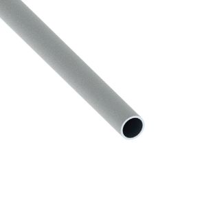 Immagine di TUBO TONDO DIAMETRO 12 MM SPESSORE 1 MM ALLUMINIO INOX SPAZZOLATO LUNGHEZZA 1 MT