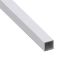 Immagine di TUBO QUADRATO 20 MM x 20 MM SPESSORE 1,5 MM ALLUMINIO ARGENTO LUNGHEZZA 1 MT