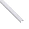 Immagine di PROFILO DI PROTEZIONE 19 MM x 8 MM SPESSORE 1,6 MM ALLUMINIO ARGENTO LUNGHEZZA 2 MT