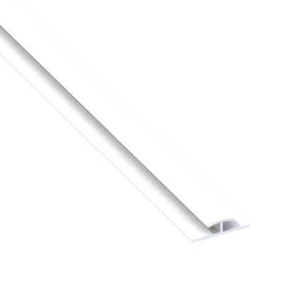 Immagine di PROFILO 4 MM x 25 MM SPESSORE 1 MM PVC BIANCO LUNGHEZZA 1 MT