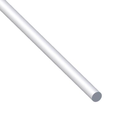 Immagine di BARRA TONDA DIAMETRO 4 MM ALLUMINIO ARGENTO LUNGHEZZA 1 MT