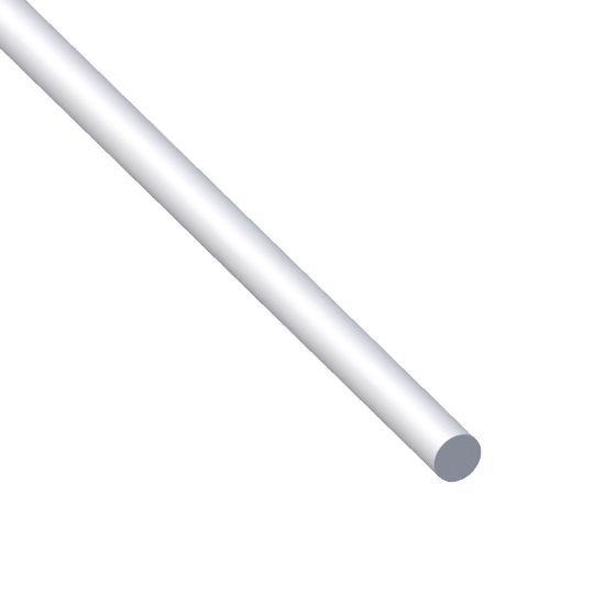 Immagine di BARRA TONDA DIAMETRO 12 MM ALLUMINIO ARGENTO LUNGHEZZA 1 MT