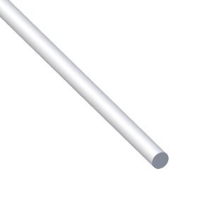 Immagine di BARRA TONDA DIAMETRO 10 MM ALLUMINIO ARGENTO LUNGHEZZA 1 MT