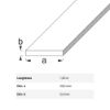 Immagine di BARRA PIATTA 30 MM x 2 MM ALLUMINIO BRILLANTE LUNGHEZZA 1 MT
