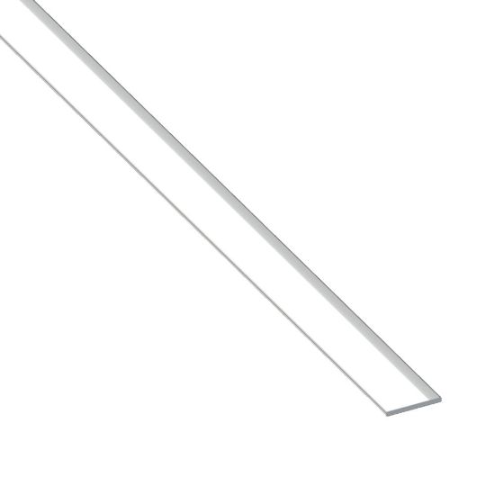 Immagine di BARRA PIATTA15 MM x 2 MM ALLUMINIO BRILLANTE LUNGHEZZA 1 MT
